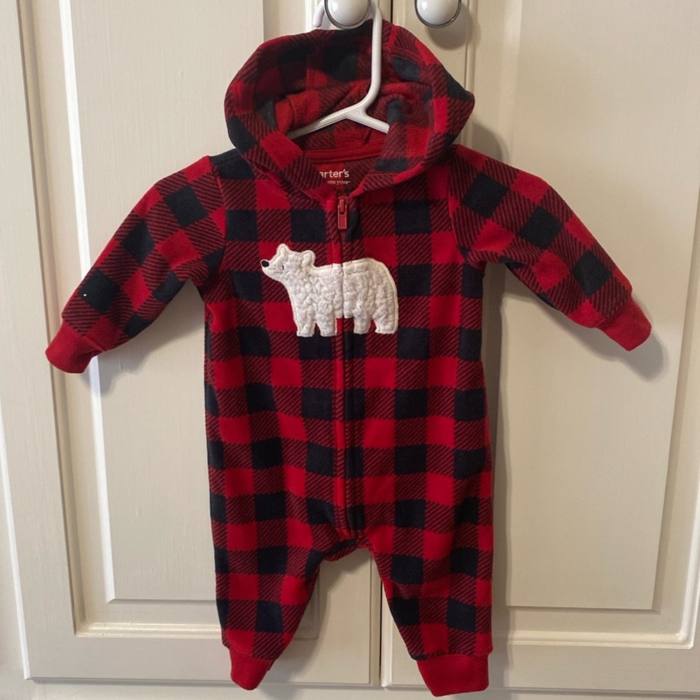 Carters 3M hooded fleece sleeper